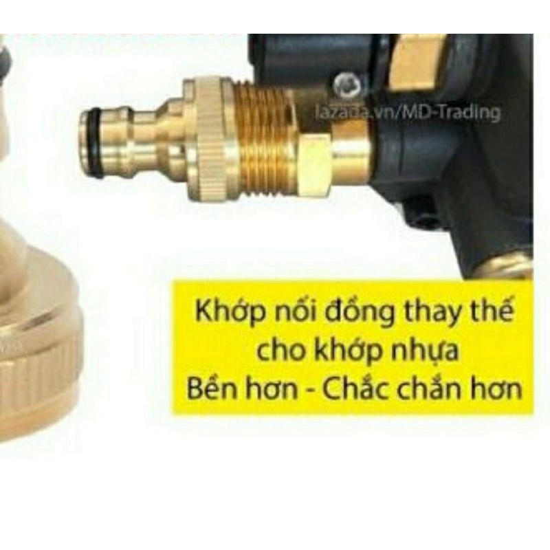 KHỚP NỐI ĐỒNG ĐẦU VÀO MÁY RỬA XE CÓ LƯỚI LỌC