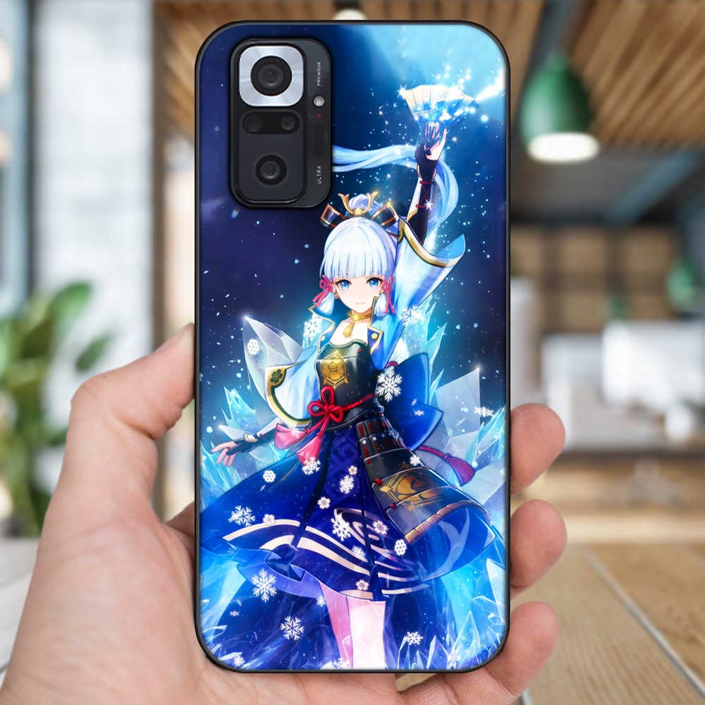 Ốp lưng Xiaomi Redmi Note 10 Pro viền đen in hình Ayaka Genshin Impact