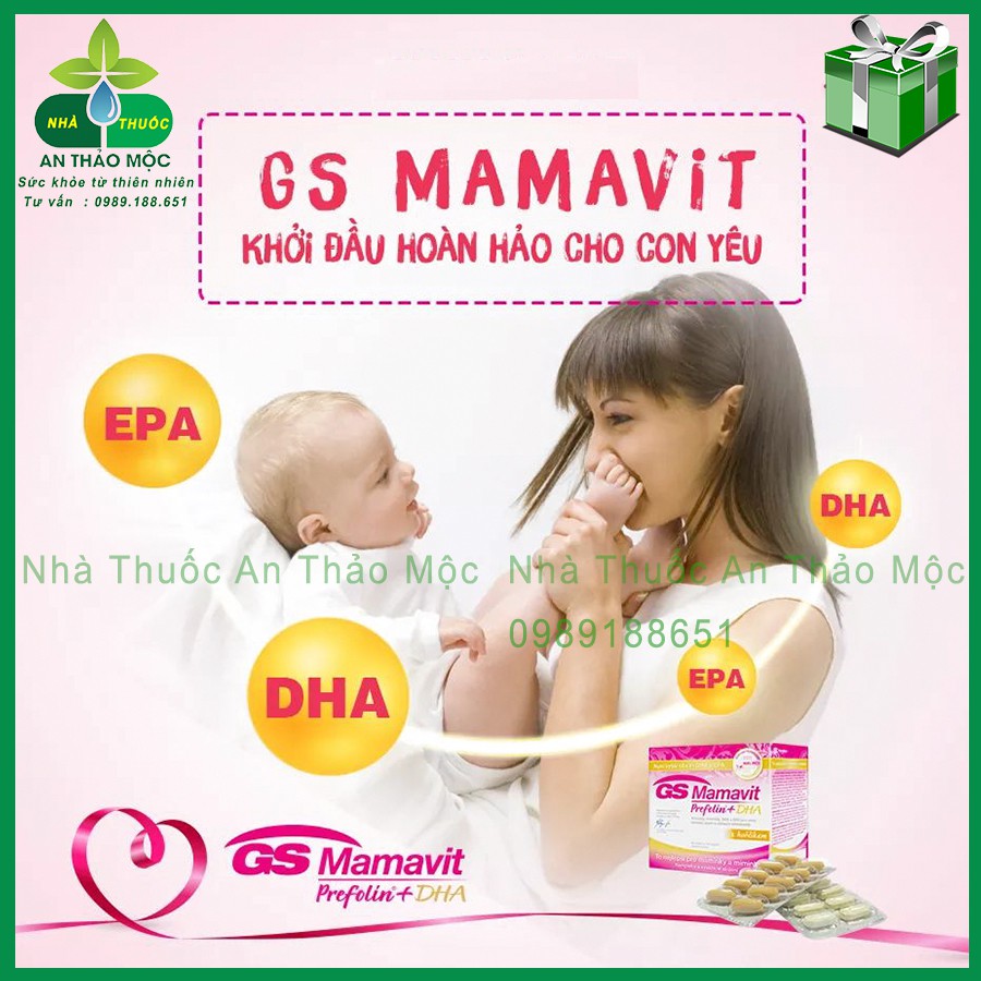 GS Mamavit Prefolin DHA Bổ Sng Dưỡng Chất Cần Thiết Cho Phụ Nữ Mang Thai Và Cho Con Bú