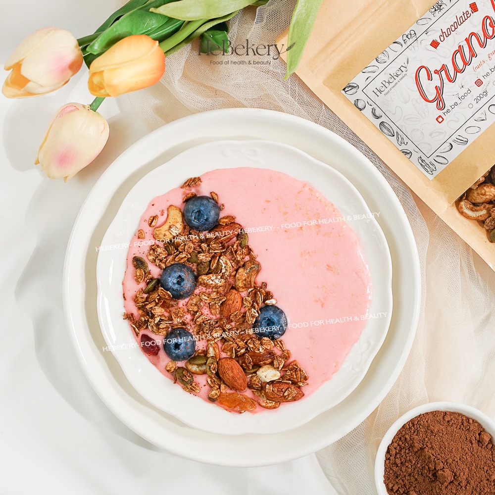 250g Granola Truly Healthy 3 Vị HEBEKERY by HEBE - Ngũ Cốc Dinh Dưỡng Lành Mạnh Tự Nhiên