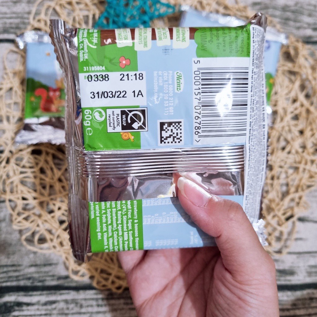 [Date 3/2022] Bánh quy ăn dặm Heinz cho bé từ 7m
