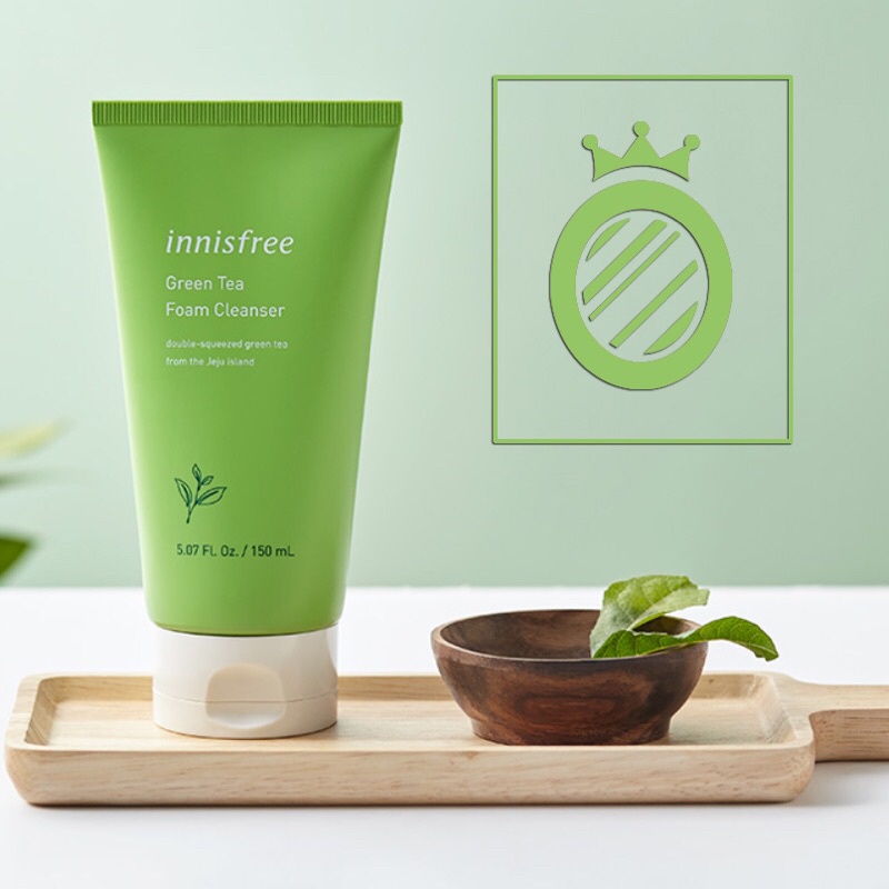 Sữa rửa mặt Innisfree trà xanh green tea cleansing foam cho da dầu mụn 150ML Hàn Quốc | BigBuy360 - bigbuy360.vn