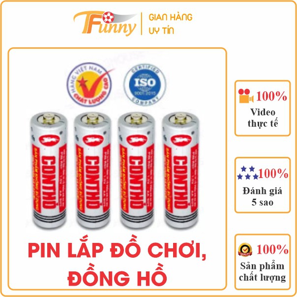 Vỉ 4 Viên Pin Tiểu AA Con Thỏ ( Pin Đồng Hồ, Pin Đồ Chơi)