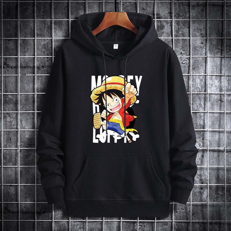 Áo hoodie IELGY in hình anime One Piece thời trang phong cách Hàn Quốc