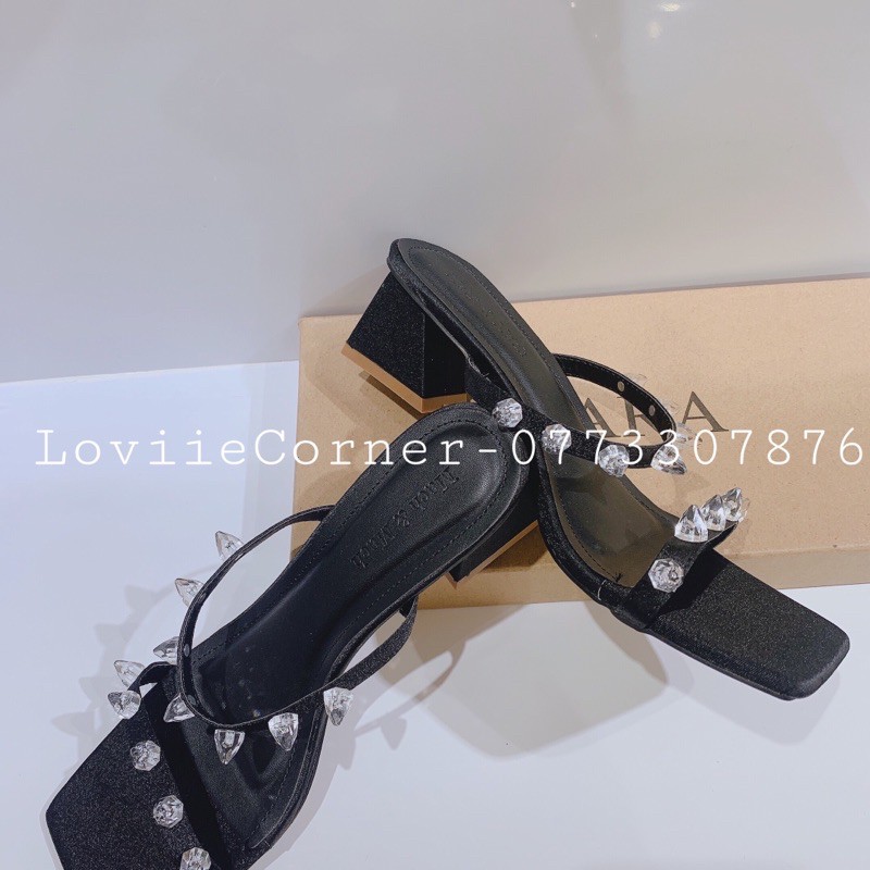 DÉP CAO GÓT LOVIIECORNER - GUỐC NỮ ĐẾ VUÔNG - GUỐC CAO GÓT 5CM ĐẾ VUÔNG - DÉP NỮ THỜI TRANG QUAI MẢNH D210127 D211104