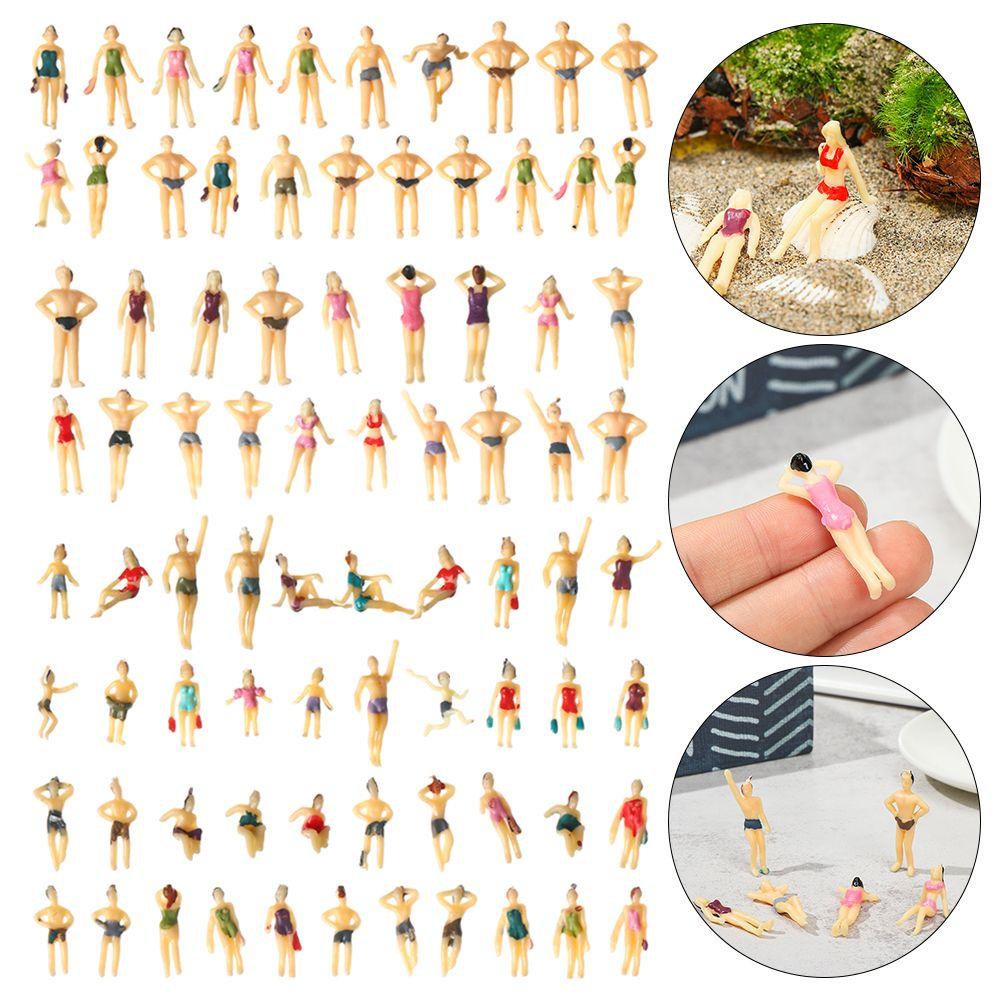 SUSANS 10pcs People Figures ABS Material 1:100/1:150/1:75/1:50 Scale Mixed Color Pose Train Scenery