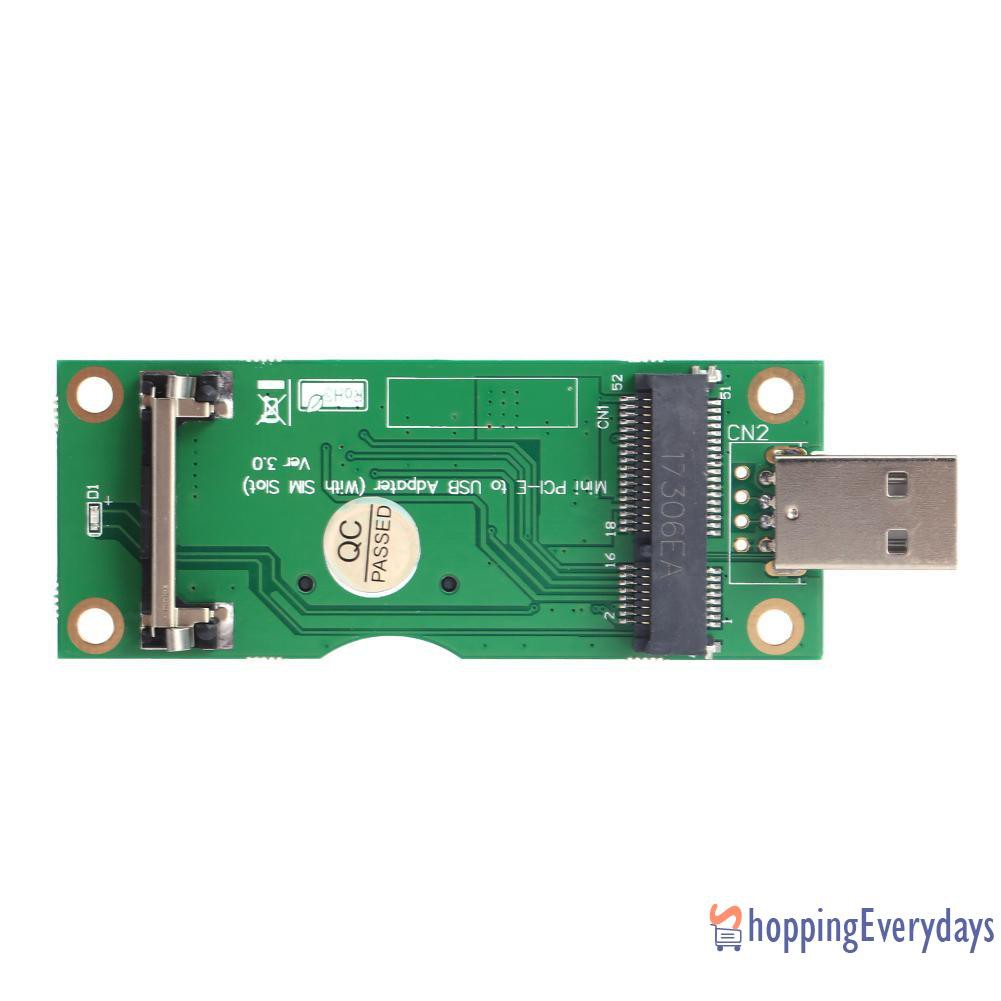 Thiết Bị Chuyển Đổi Mini Pci-e Sang Usb Với Khe Cắm Sim 8pin Cho Wwan / Lte | BigBuy360 - bigbuy360.vn