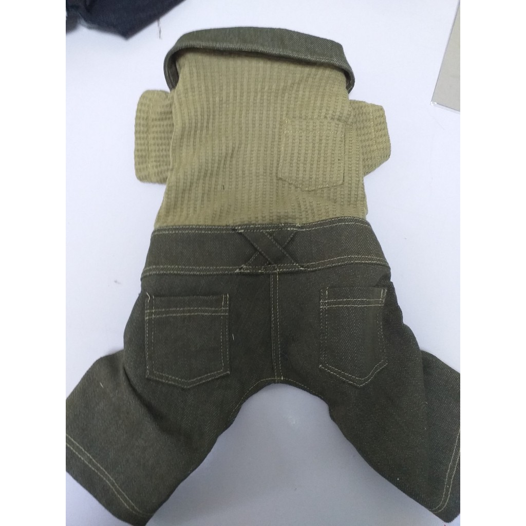 Bộ quần áo jean xanh lá BOSS