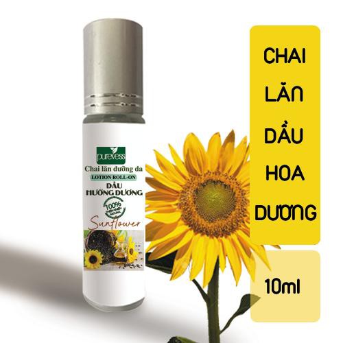 Chai Lăn Dầu Hướng Dương giúp làm mềm da giữ ẩm cho da và làm dịu kích ứng PUREVESS 10ml