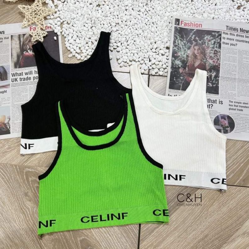 Áo ba lỗ croptop hàng QC