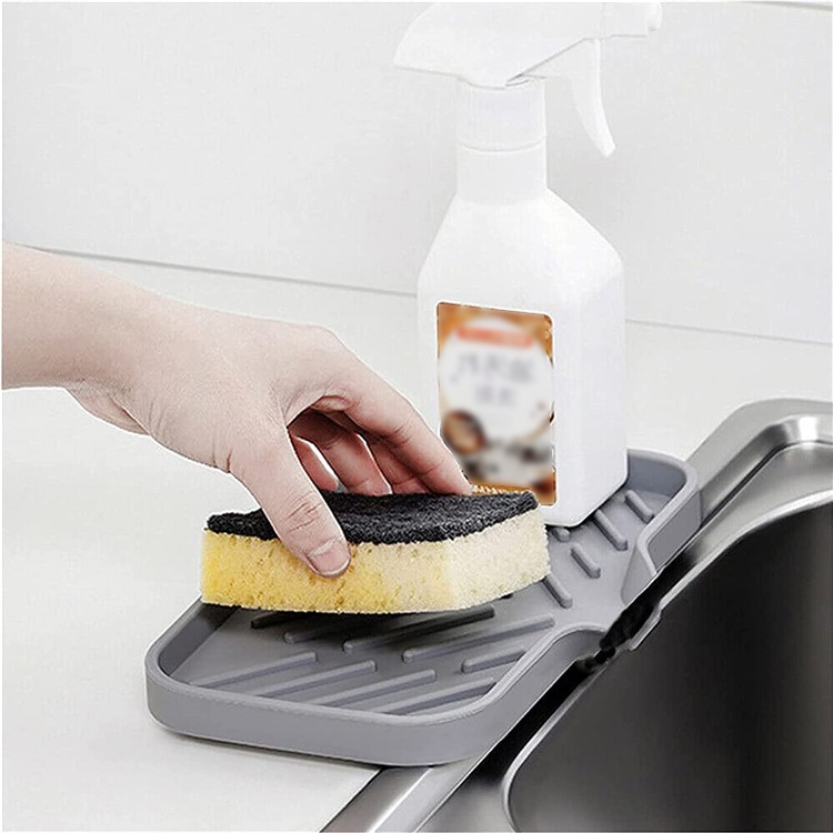Khay Đựng Xà Phòng Bằng Silicone Thoát Nước Tiện Dụng Cho Nhà Bếp