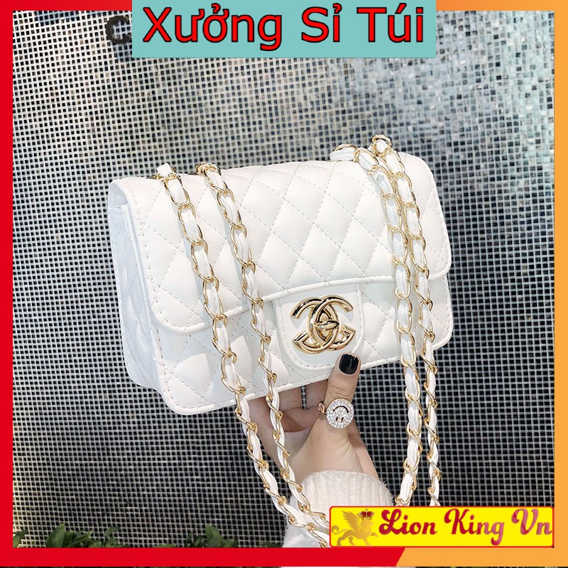 Túi Xách Nữ⚡PG 09⚡Có Ảnh + Video Thật - Giá Rẻ - Da PU Mềm Đẹp - 2 Ngăn + 1 Ngăn Khóa Giữa , Dây Da Luồn Xích Chắc Chắn | BigBuy360 - bigbuy360.vn