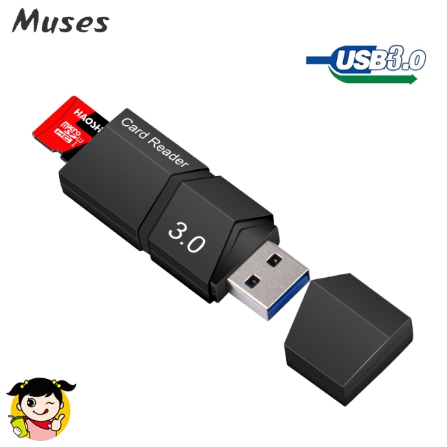Muse07 Đĩa USB 3.0 đọc thẻ nhớ Microsd tốc độ cao