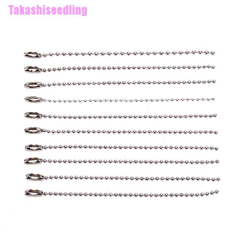 Bộ 10 dây móc khóa hạt đường kính 3.5