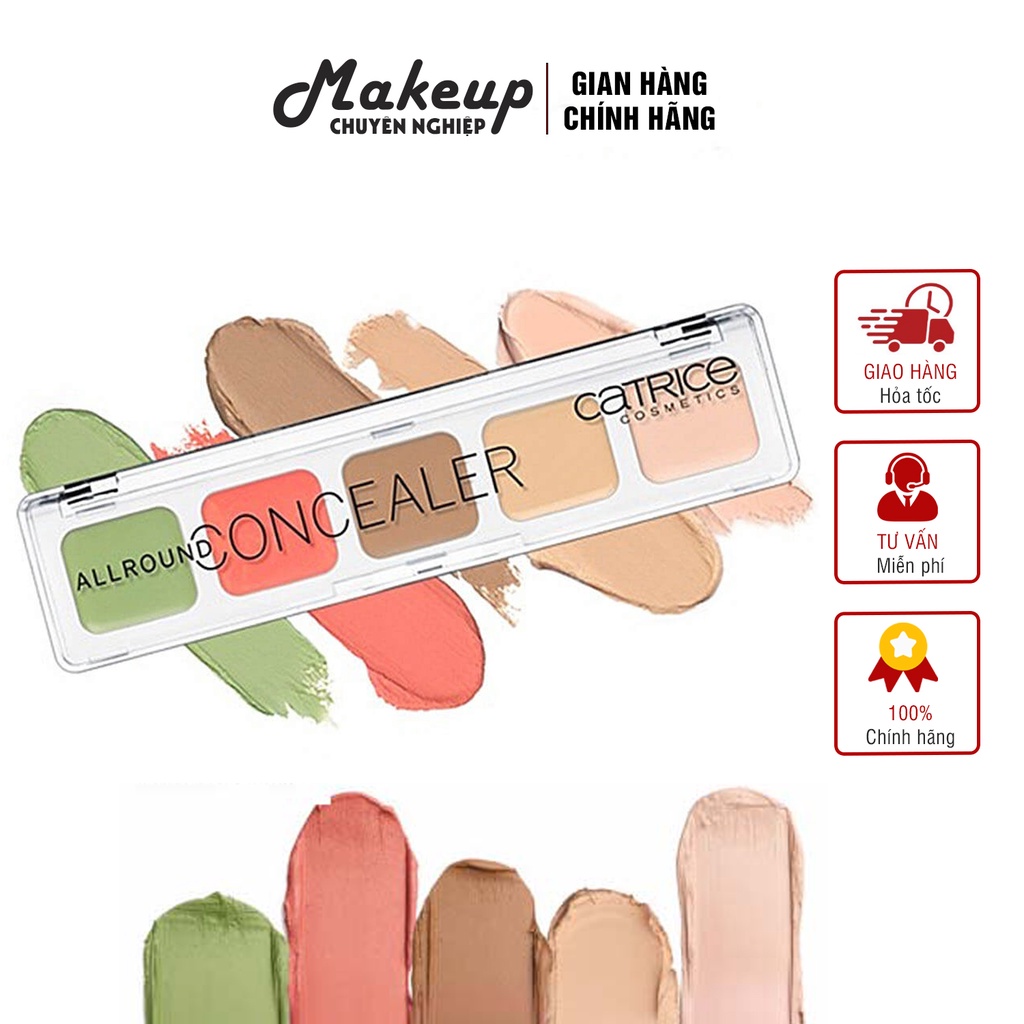 CHE KHUYẾT ĐIỂM 5 Ô CATRICE ALLROUND CONCEALER PALETTE