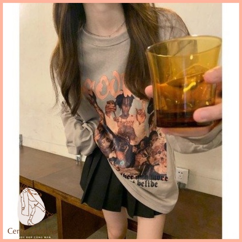 [Hàng Cao Cấp Loại 1 + Ảnh Thật] Áo Thun Be Nâu Dài Tay Hot Trend Cendy Clothing Trẻ Trung Năng Động - CD072 | BigBuy360 - bigbuy360.vn