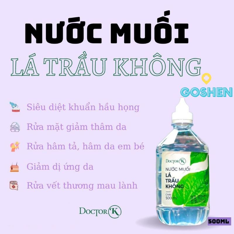 Nước Muối Lá Trầu Không Đa Công Dụng Doctor K 500ml