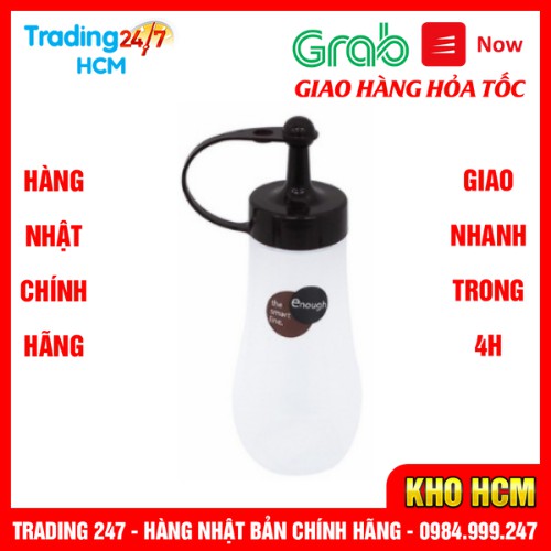 [Giao hàng HCM - 4h] Bình đựng gia vị, nước sốt, nước tương Enough 360ml - nâu Nội địa Nhật Bản