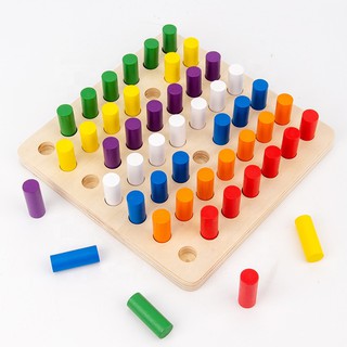 Đồ Chơi Trí Tuệ Trụ So Sánh Cao Thấp - Giáo Cụ Montessori- Colorful Finger
