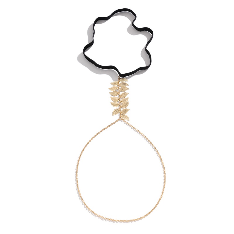 Vòng Đeo Đùi Thiết Kế Tua Rua Hình Chiếc Lá Thời Trang Cho Nữ