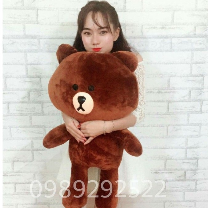 Gấu Brown khổ vải 80cm