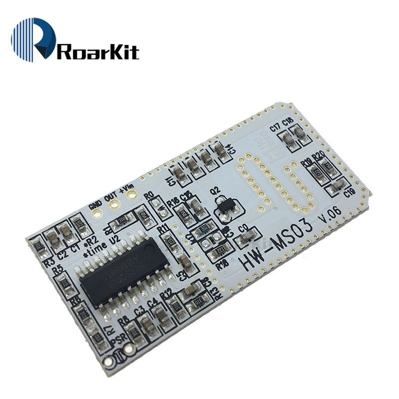 Motion Radar Sensor HW-MS03 2.4GHz to 5.8GHz Human Body Induction Switch RCWL-0516 Microwave Radar Sensor Module for Arduino Diy