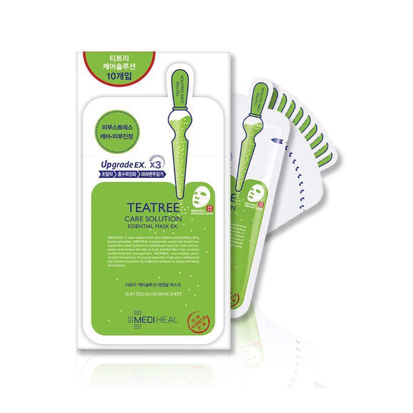 Mặt Nạ Tinh Chất Tràm Trà Ngăn Ngừa Mụn Mediheal Tea Tree Care Solution Essential Mask Ex 24ml