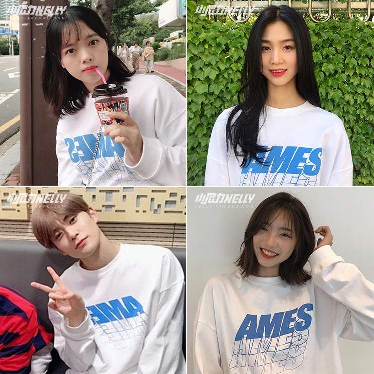 Áo Sweater AMES Nam Nữ unisex phong cách Hàn Quốc cá tính, Chất nỉ bồng đẹp mã HD87 - Quà tặng ngẫu nhiên | BigBuy360 - bigbuy360.vn