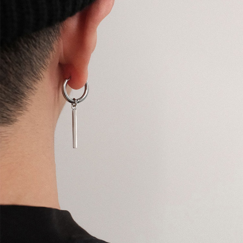 1 Bông Tai Thép Không Gỉ Phong Cách Hip Hop Gothic Cho Nam Và Nữ