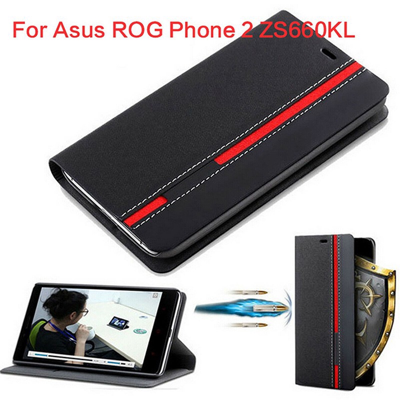 Bao da điện thoại TPU chân đỡ gập cho Asus ROG Phone 2 ZS660KL