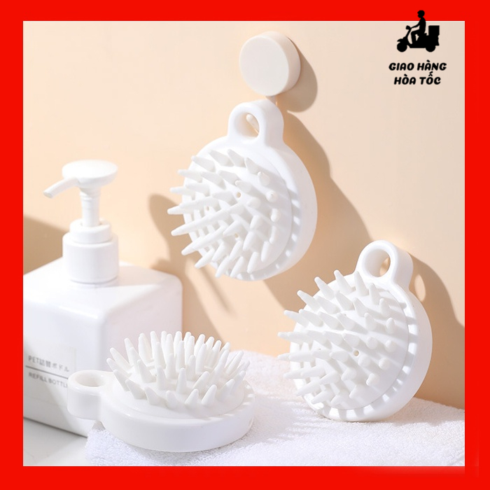 Lược gội đầu bằng silicon mát xa da đầu giảm rụng kích thích mọc tóc  AOKI BG