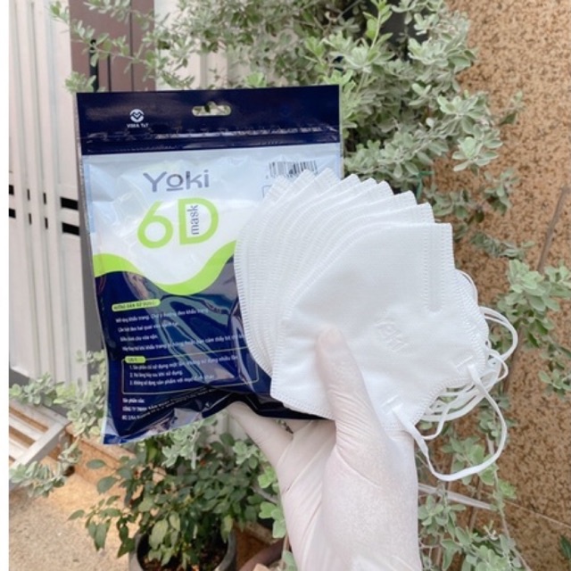 Khẩu Trang 6D Yoki 5Lớp kháng khuẩn