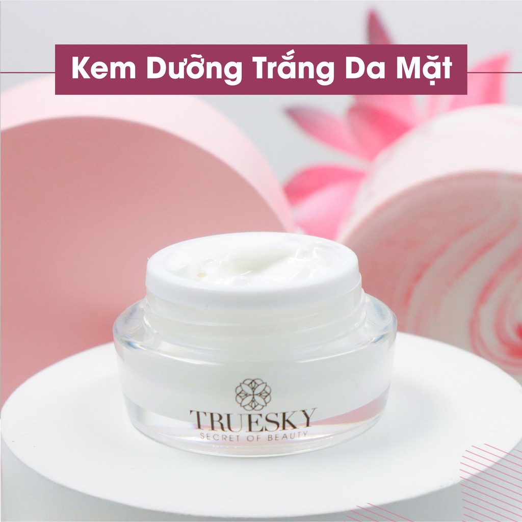 Kem dưỡng trắng da mặt Truesky cấp tốc dạng lotion chiết xuất ngọc trai chính hãng 15g - Whitening Face Cream