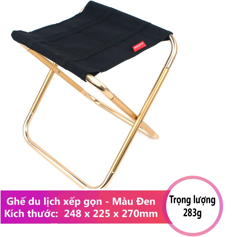 Ghế du lịch xếp gọn 7075, siêu gọn nhẹ, dễ mang theo khi đi câu cá, du lịch, dã ngoại, cắm trại – Ghế xếp mini VT124