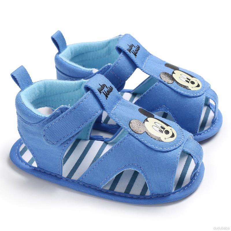 Giày Sandal Đế Mềm Cho Bé Trai Từ 0-18 Tháng Tuổi