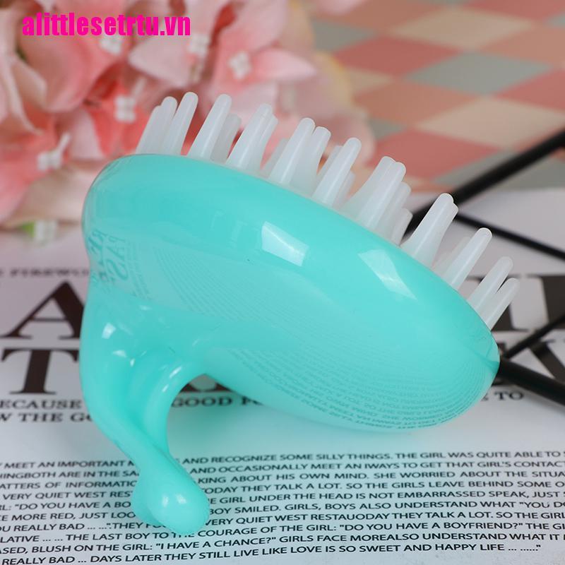 Lược Silicone Cầm Tay Mini Mát Xa Da Đầu Tiện Dụng