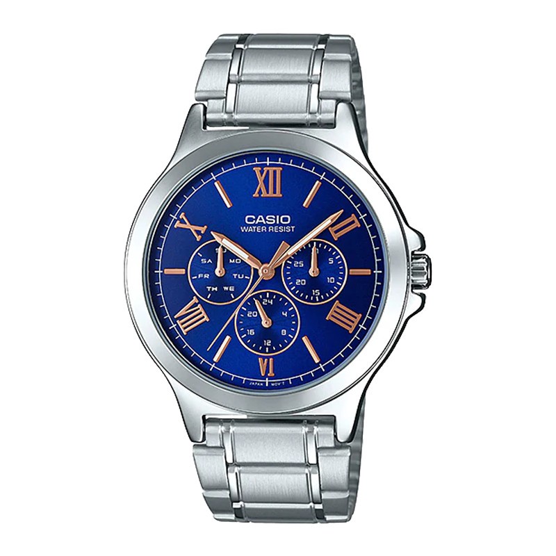 Đồng Hồ Casio Nam Dây Kim Loại MTP-V300D-2AUDF Chính Hãng