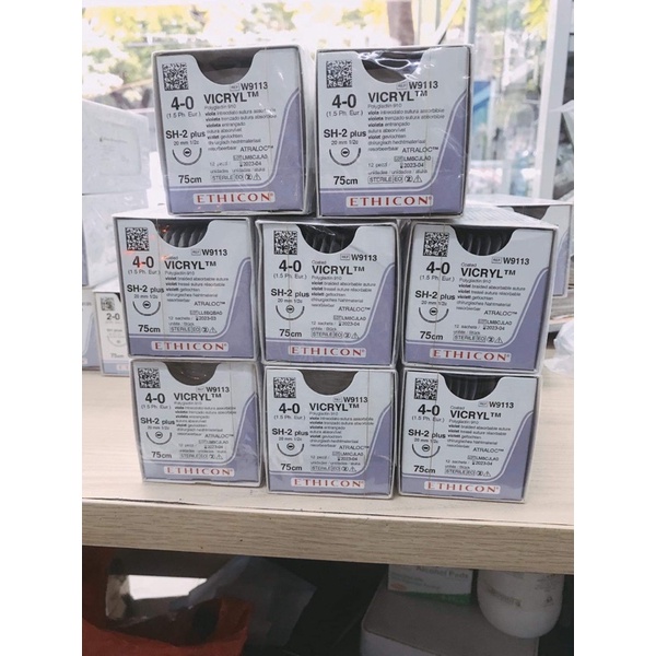 CHỈ PHẪU THUẬT TỰ TIÊU VICRYL 4/0( Giá 1 sợi)