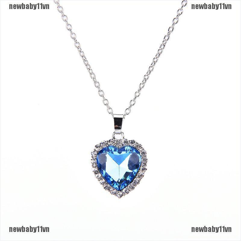 Vòng cổ Mặt Trái Tim Đính Đá Pha Lê