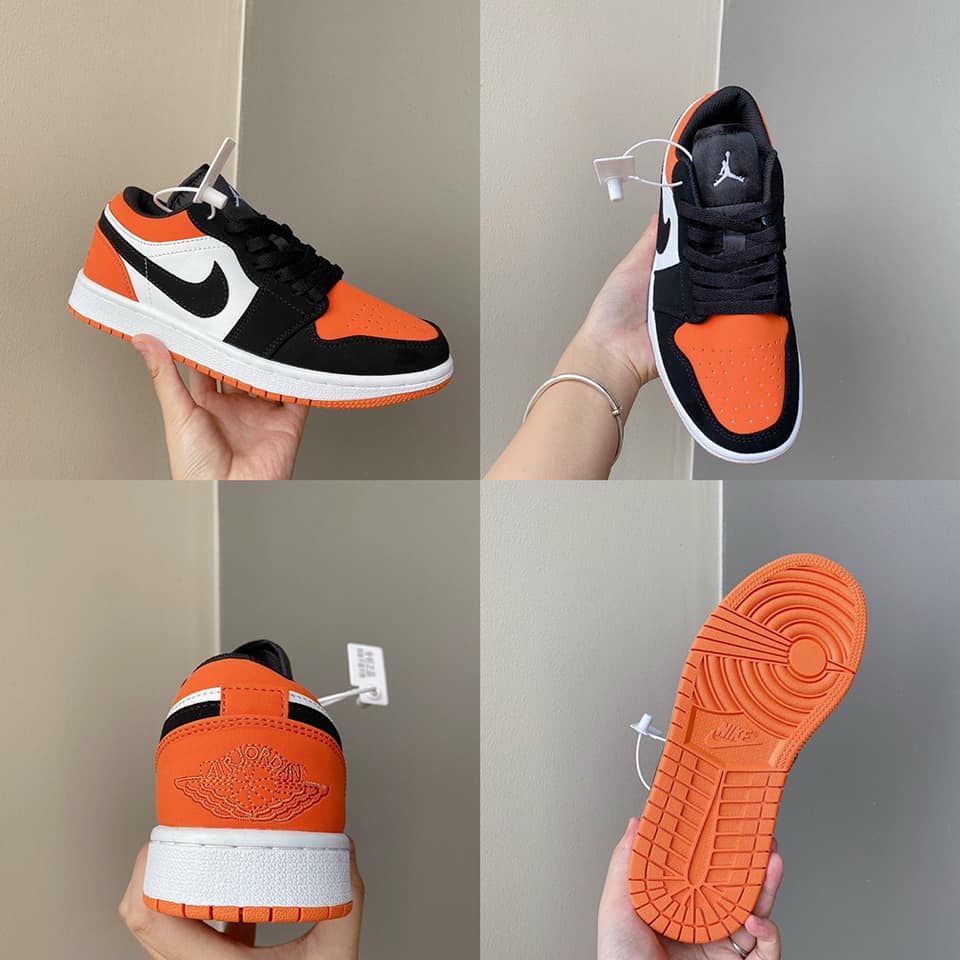 GIÀY JORDAN ĐEN CAM LOW CAO CẤP