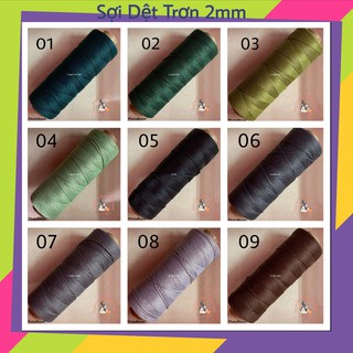 Sợi dệt trơn 2mm Bảng màu số 1