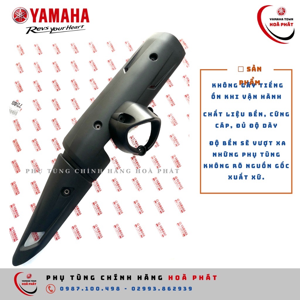 Ốp pô che pô zin exciter 150 mxking chính hãng Yamaha 100%