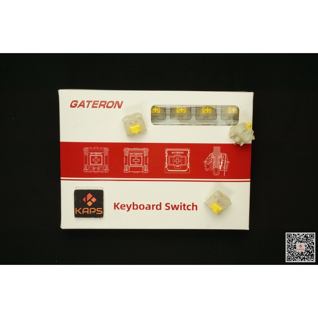 Switch Gateron Milky Yellow Pro | Pack 35 switch | Linear Switch | Switch 5 chân | Switch Gateron | Dùng cho bàn phím cơ