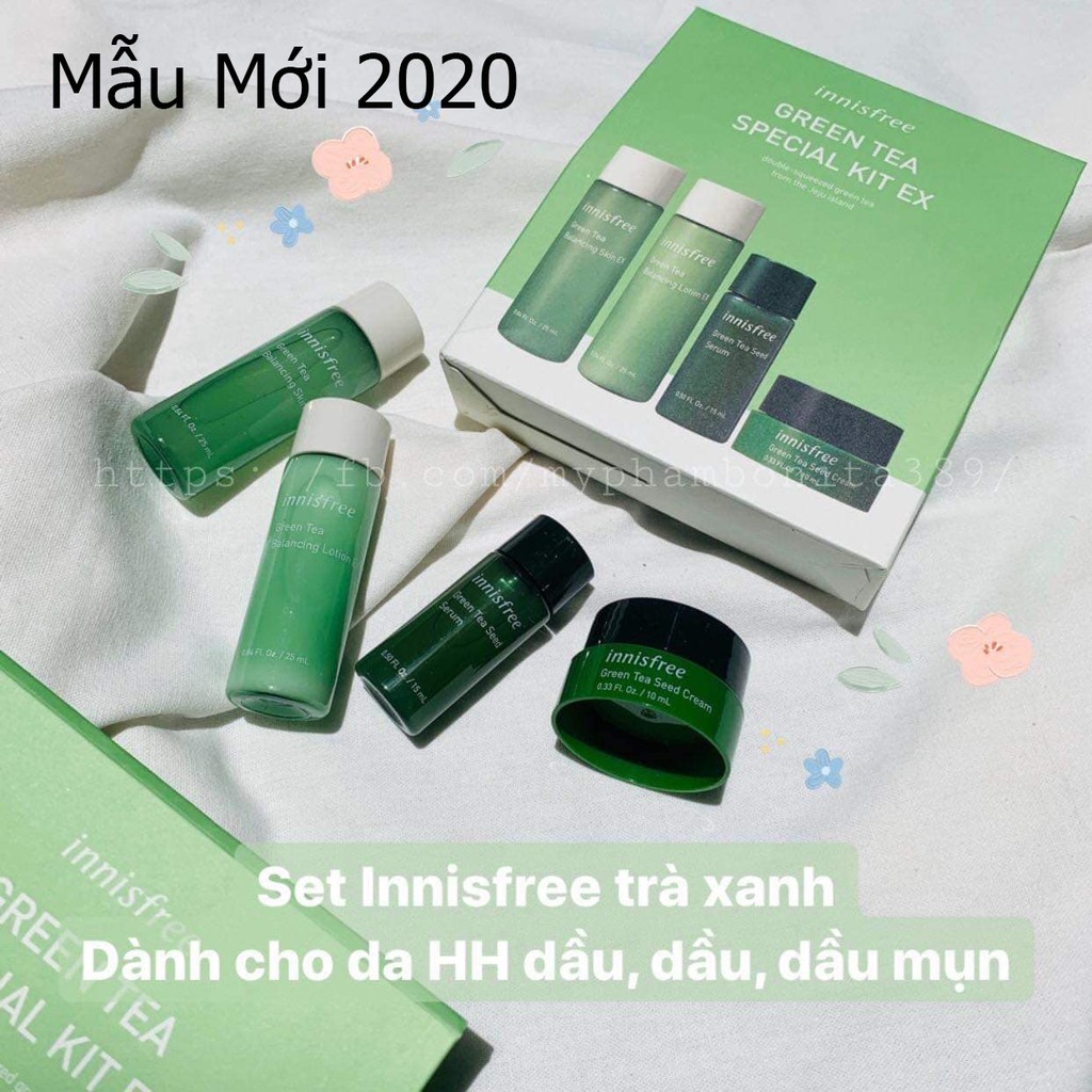 Bộ Dưỡng Da Trà Xanh Innisfree Green Tea Special Kit 4 Item | WebRaoVat - webraovat.net.vn