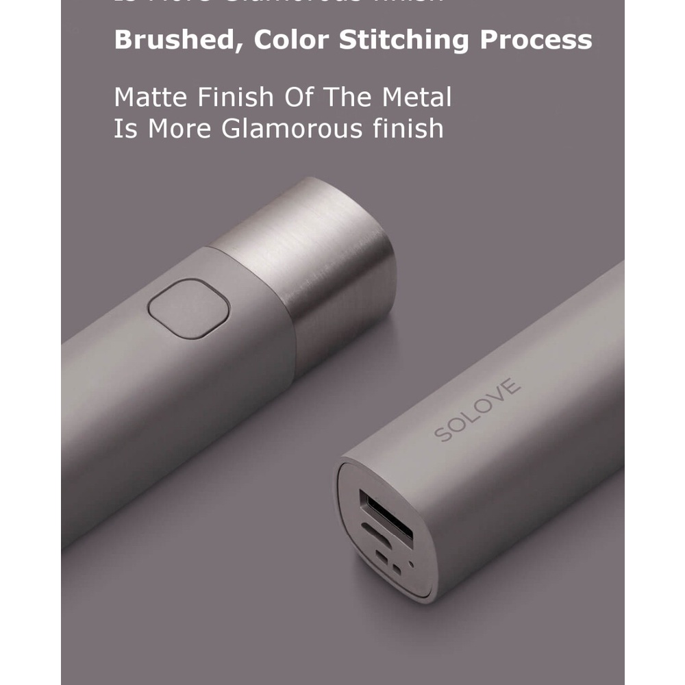 Đèn Pin Mini Cầm Tay Xiaomi SOLOVE X3s USB Type-C LED 3000mAh