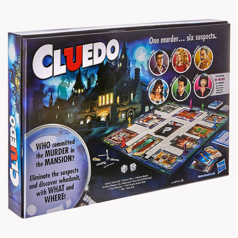 Hasbro Gaming Cluedo The Classic Bộ trò chơi Board Game Cluedo thú vị bí ẩn