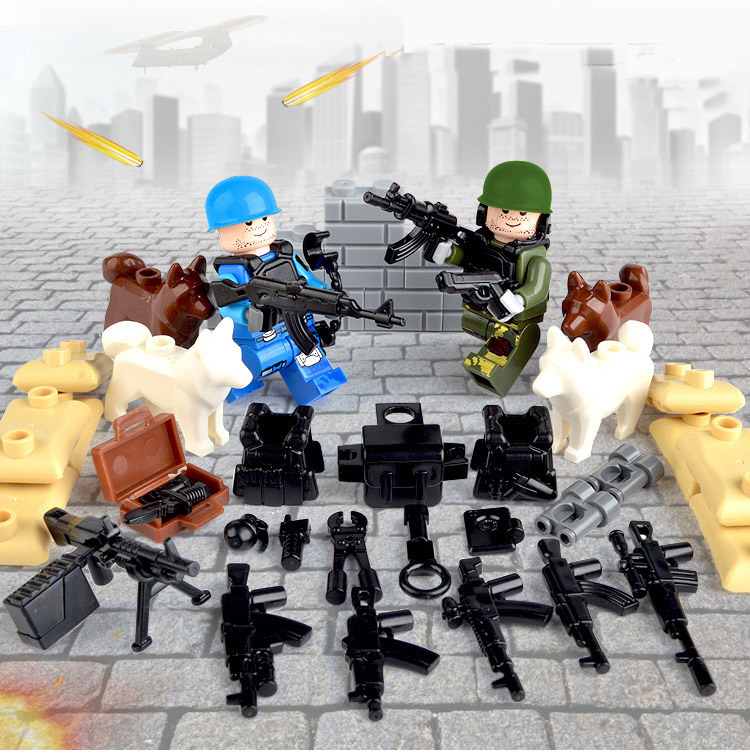 Bộ Đồ Chơi Lắp Ráp Lego Phong Cách Quân Đội Cho Bé