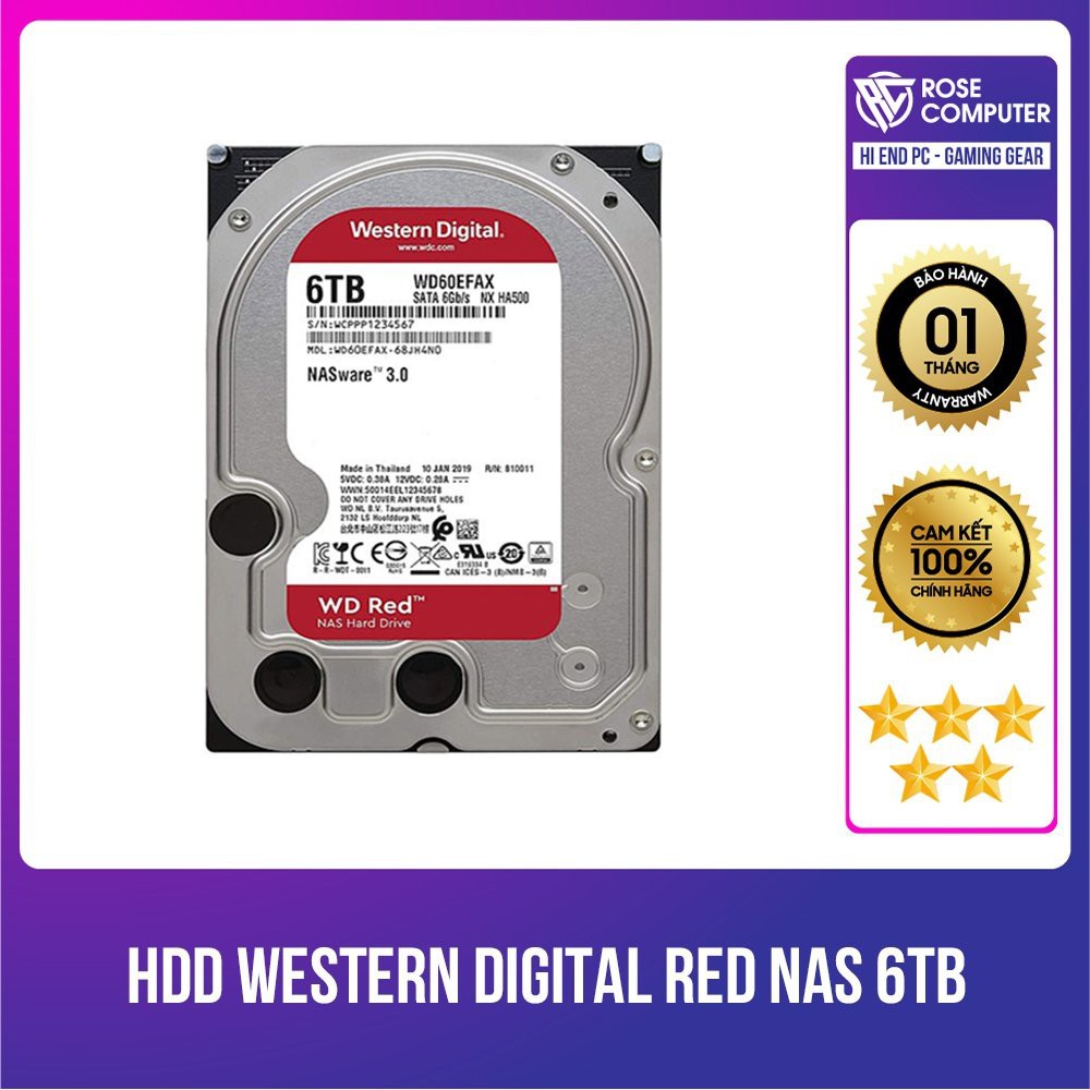Ổ Cứng HDD Western Red 6TB
