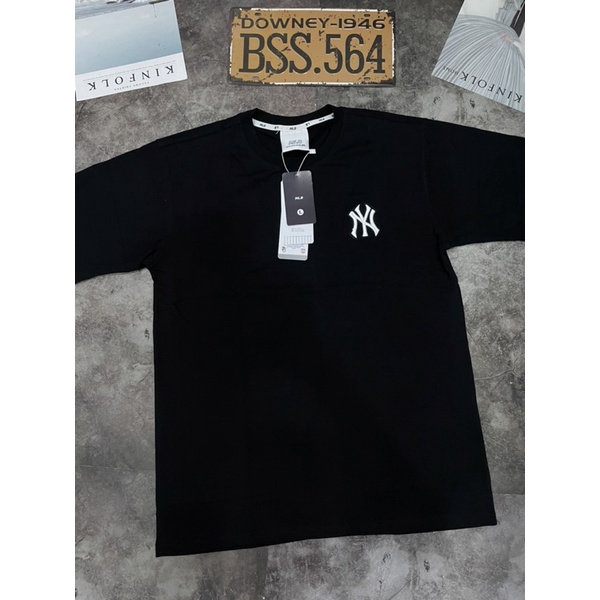 Áo Thun NY Unisex In Thêu Logo Và In Hoạ Tiết Chất Cotton 100% Màu Trắng/Đen/Xanh/Vàng/Hồng