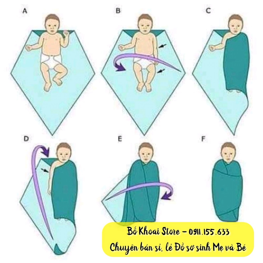 Khăn Aden sợi tre đa năng cho bé - Khăn tắm khăn quấn đa năng cho bé - Bố Khoai Store